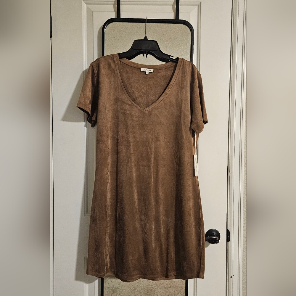 NWT Another Love faux suede dress